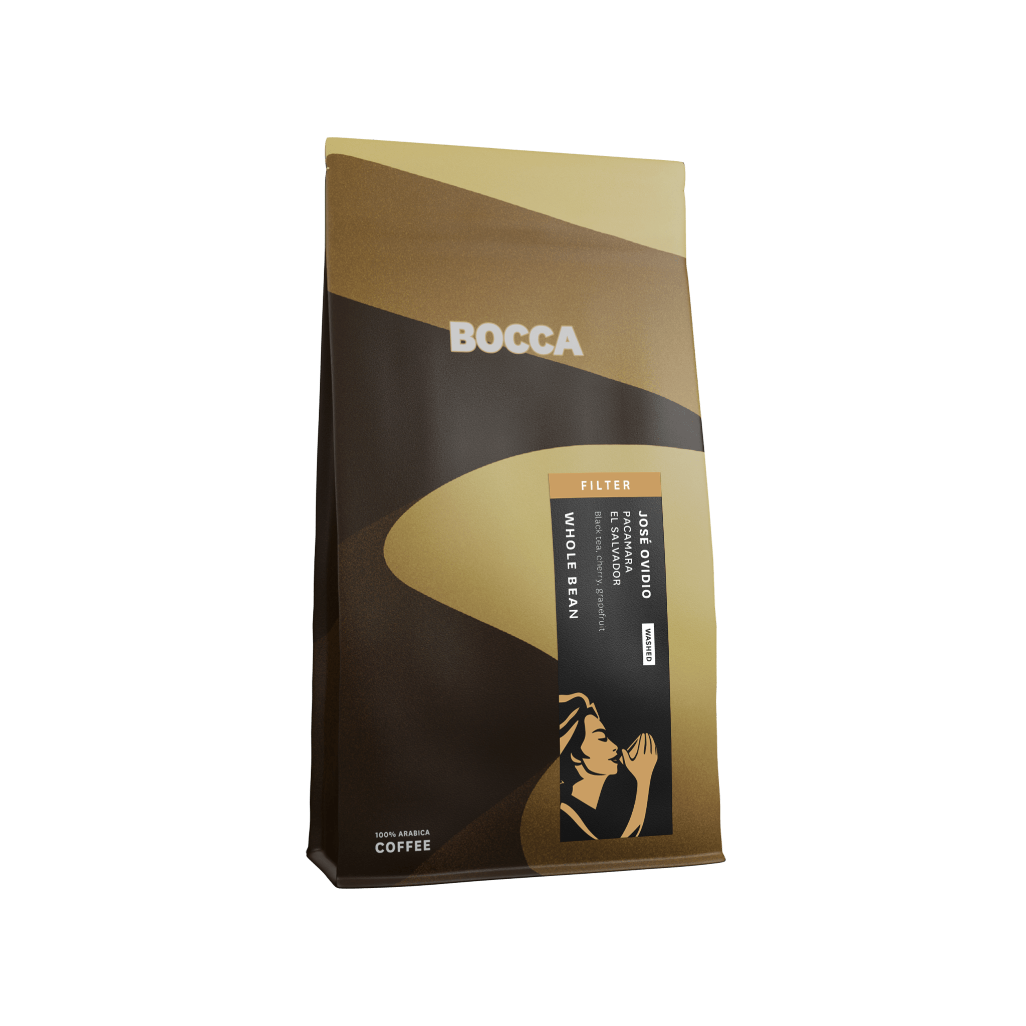 Verpakking Bocca coffee 250 gram Jose Ovidio filter koffie gouden special lijn